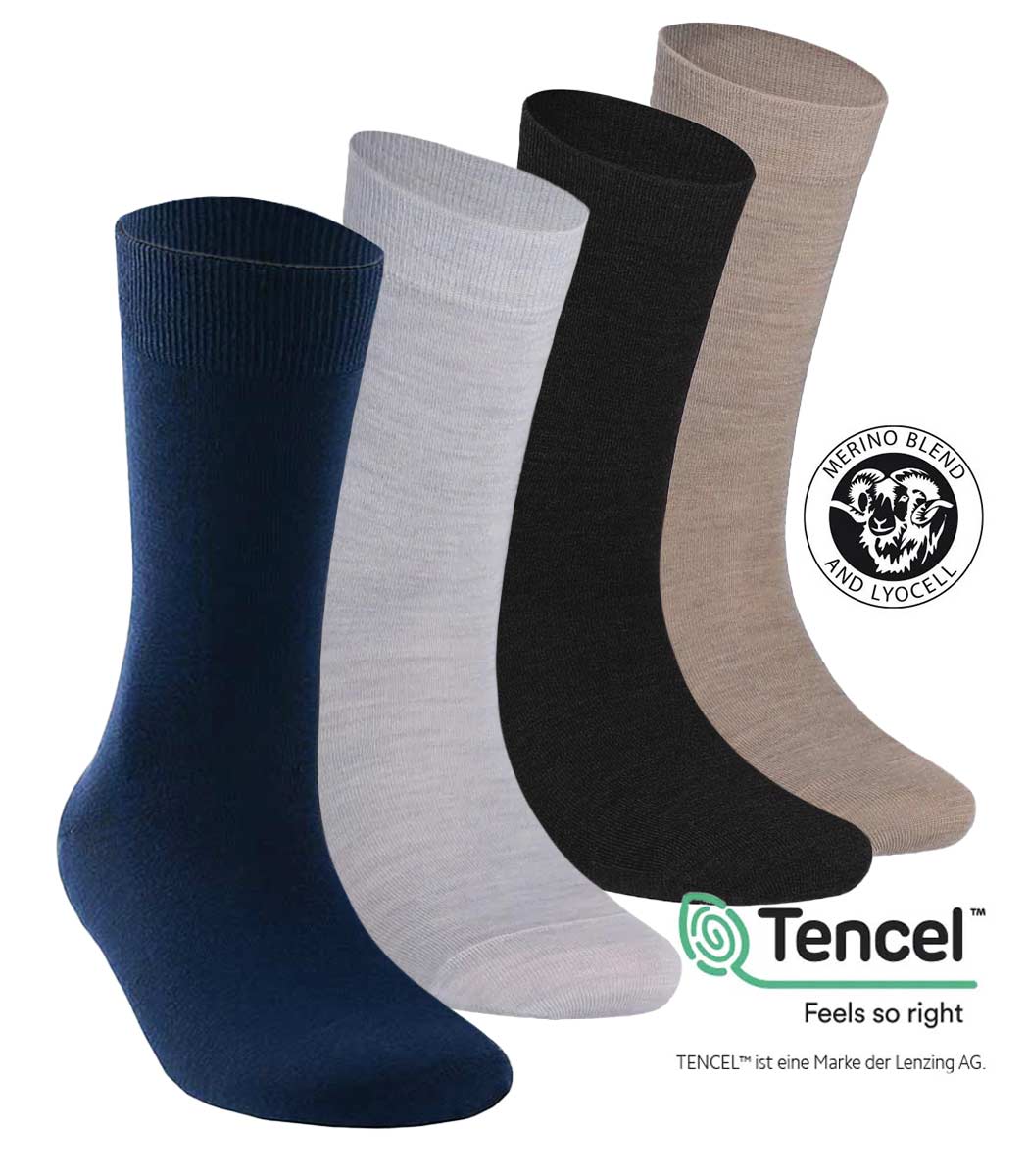Women's Exclusive socks with Merino wool and Tencel