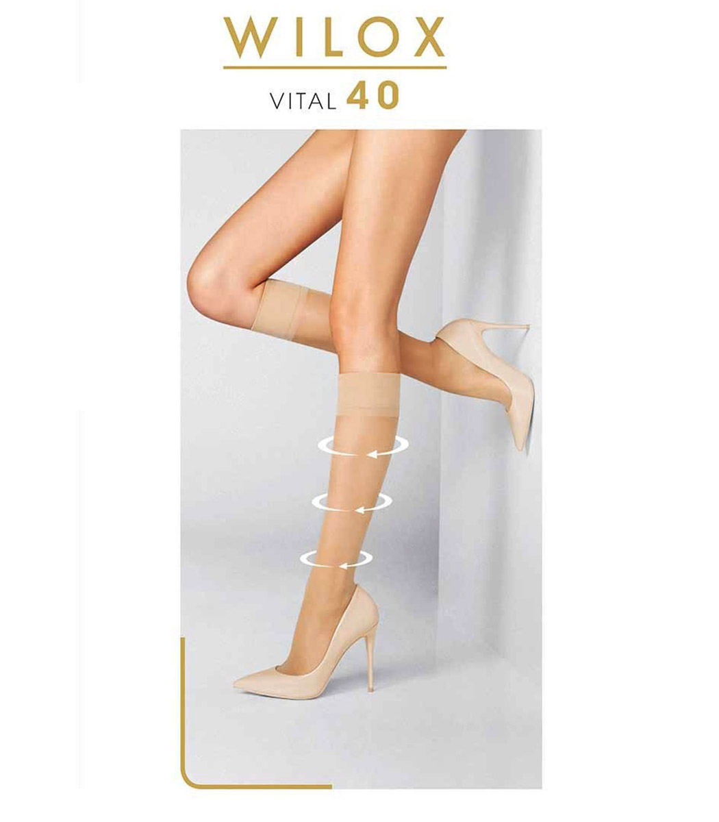 WILOX Women's knee-high socks VITAL 40 DEN
