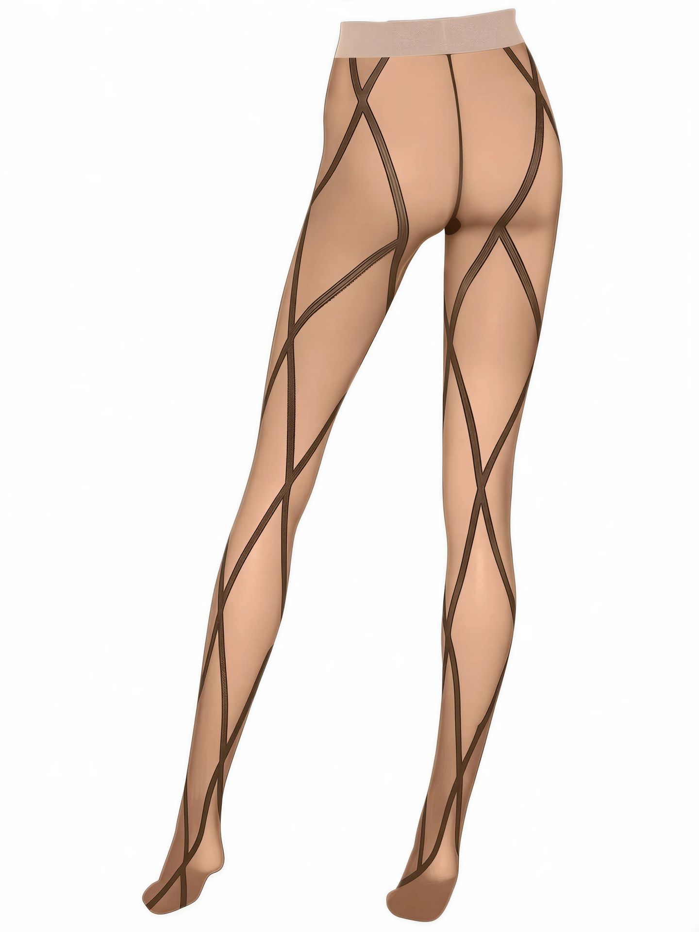 Wolford Diamond Strumpfhose fairlylight – Rückansicht