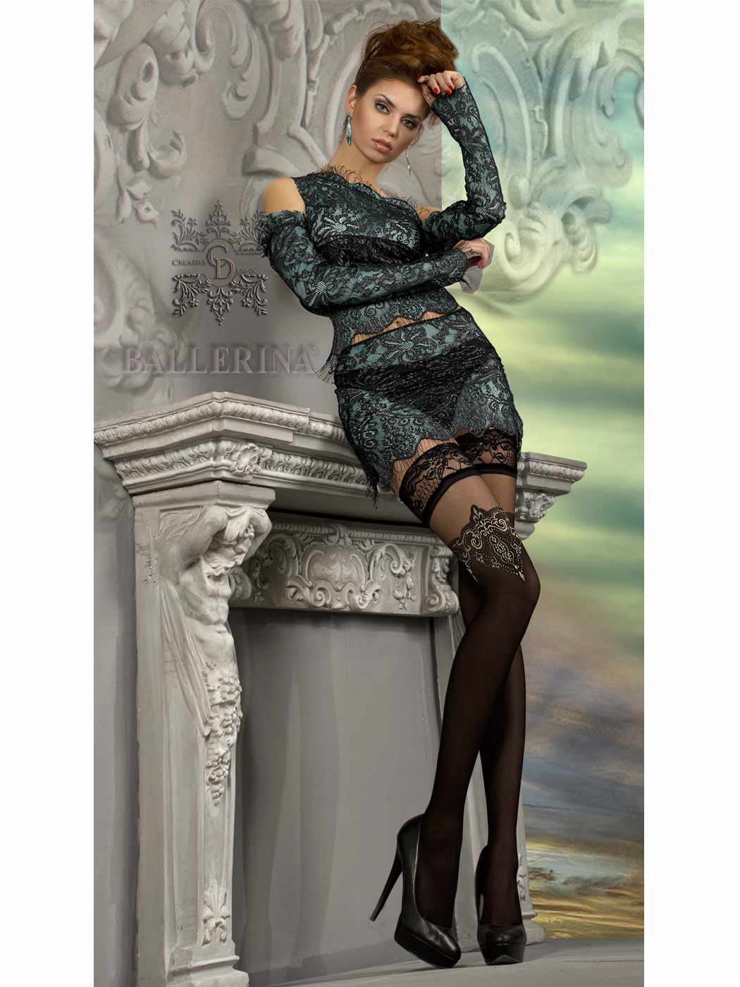 Black hold-up stockings 20den/60den Black hold-up stockings 20den/60den