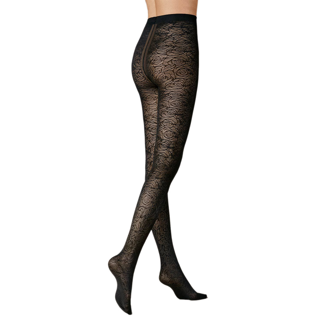 Kunert SHADE Tights with Rose Pattern 30 DEN
