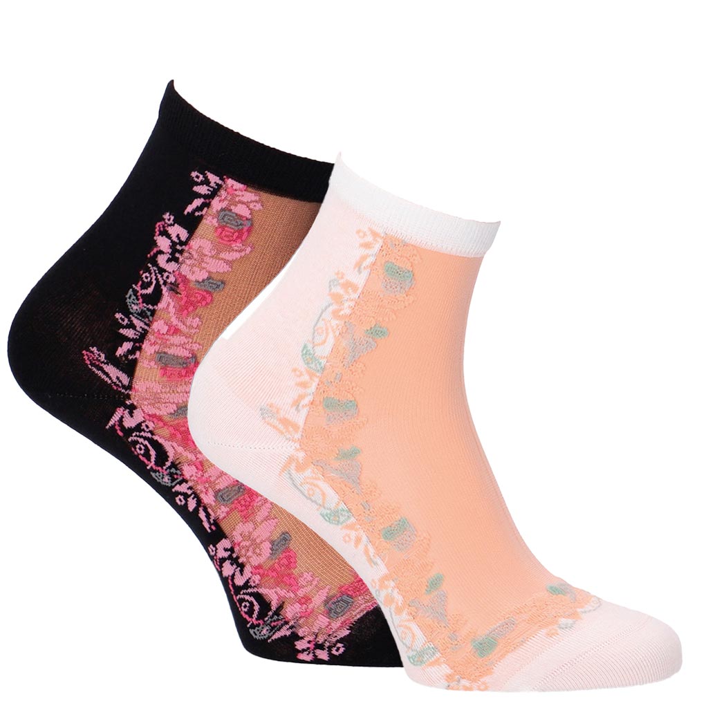 Tamaris women's socks with floral pattern