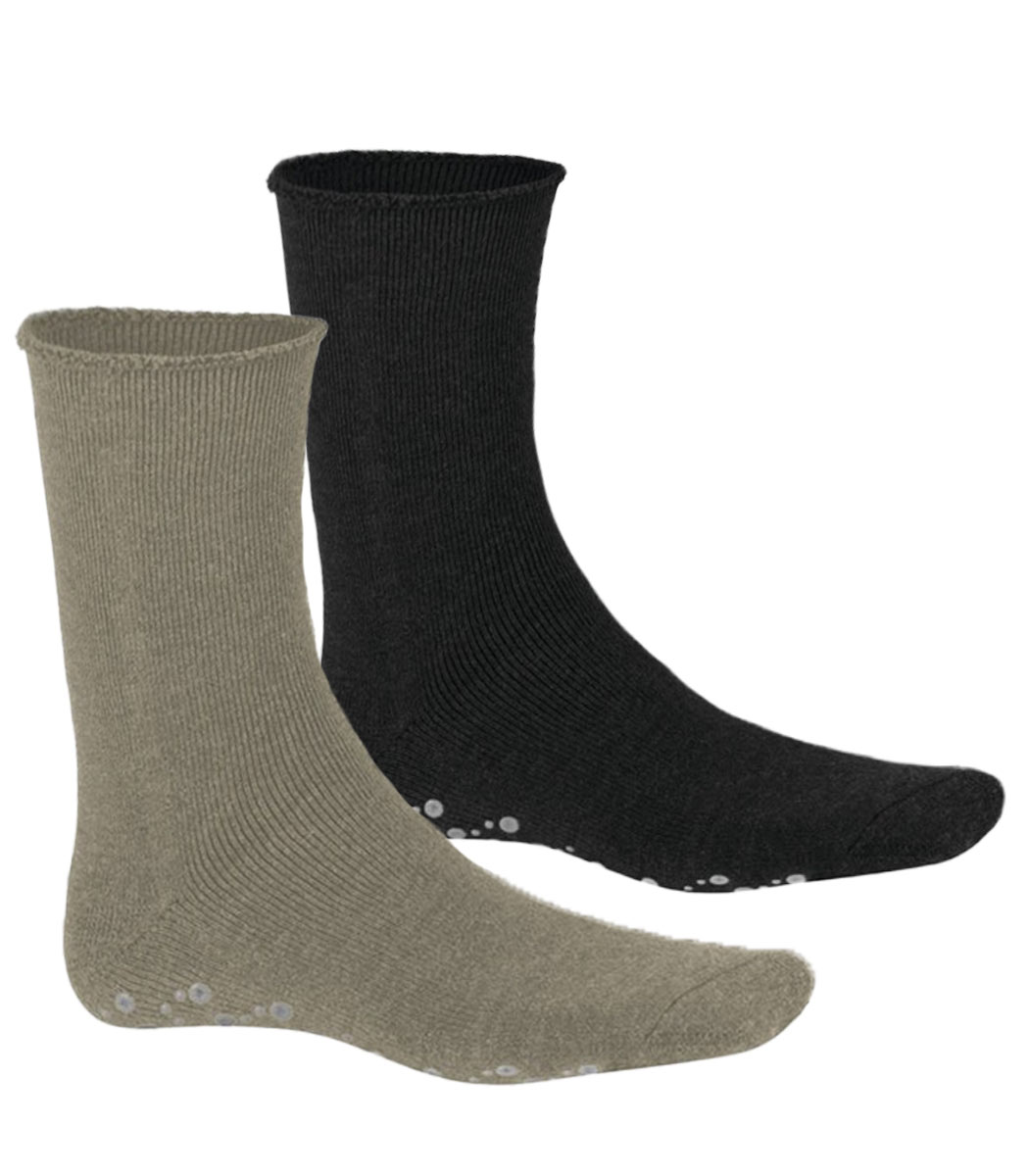 Men's full plush socks with non-slip sole HOMEPADS Men's full plush socks with non-slip sole HOMEPADS