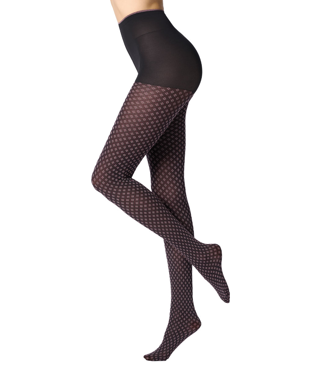 Strumpfhose mit Rautenmuster TIE PATTERN 50DEN