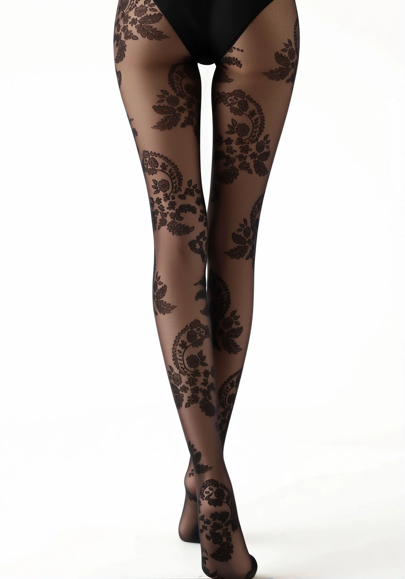 OR-paisley Oroblú Schwarz – back view