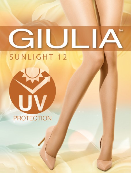 Feinstrumpfhose zum schutz vor bis zu 95% UV-Strahlen SUNLIGHT 12 DEN